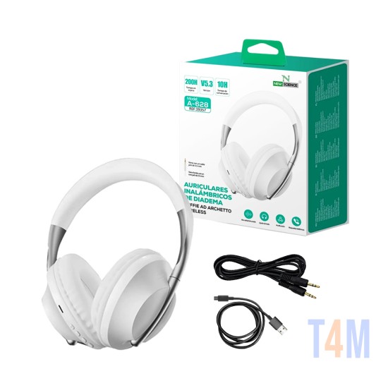 New Science Wireless Headphones A-628 White